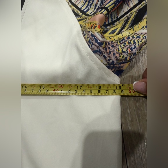 BKE Size M Women's Cream and Multicolor Bomber Jacket - Picture 14 of 15